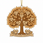 Family Tree Personalized Acrylic Ornament for Family