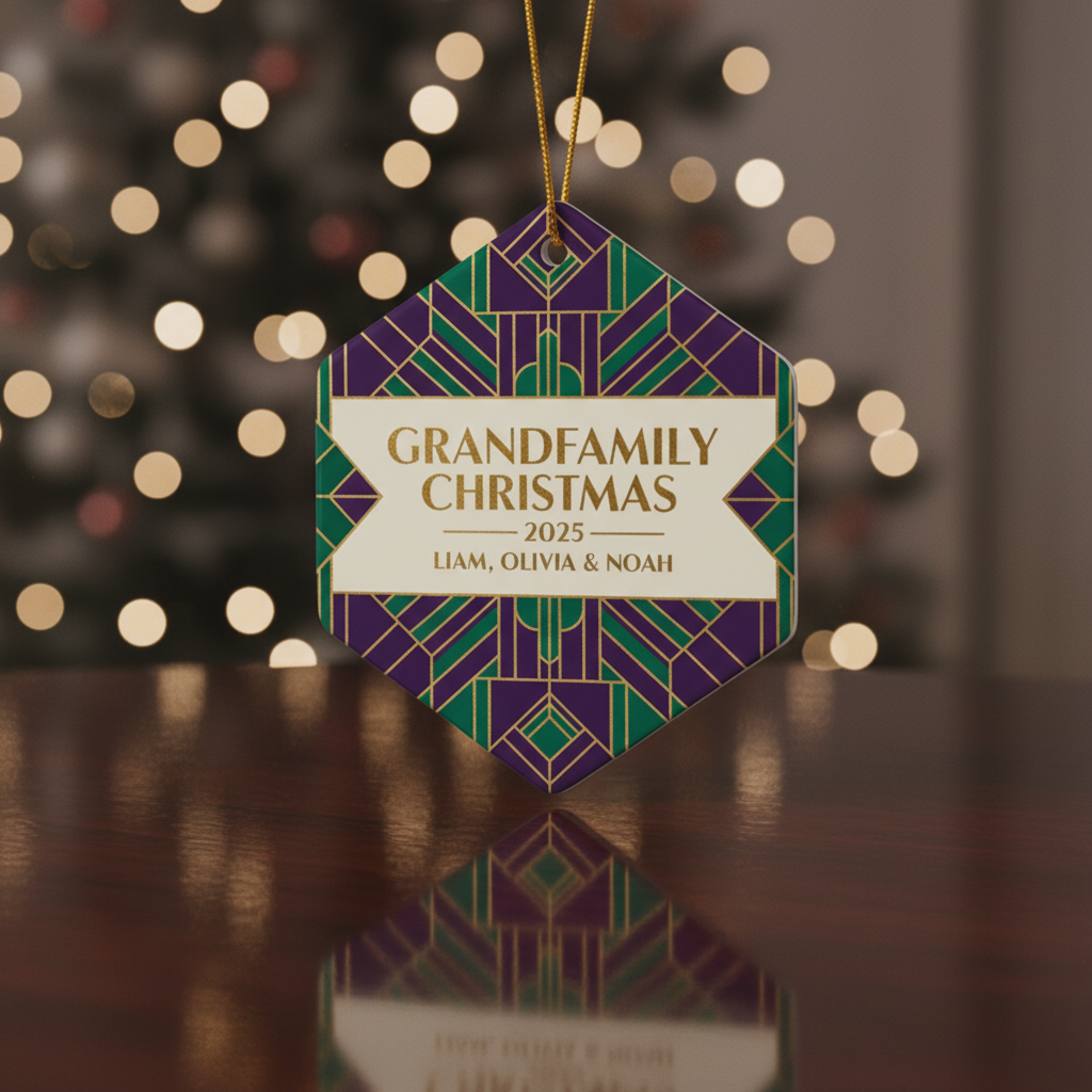 Grandfamily Christmas Personalized Ornament for Family