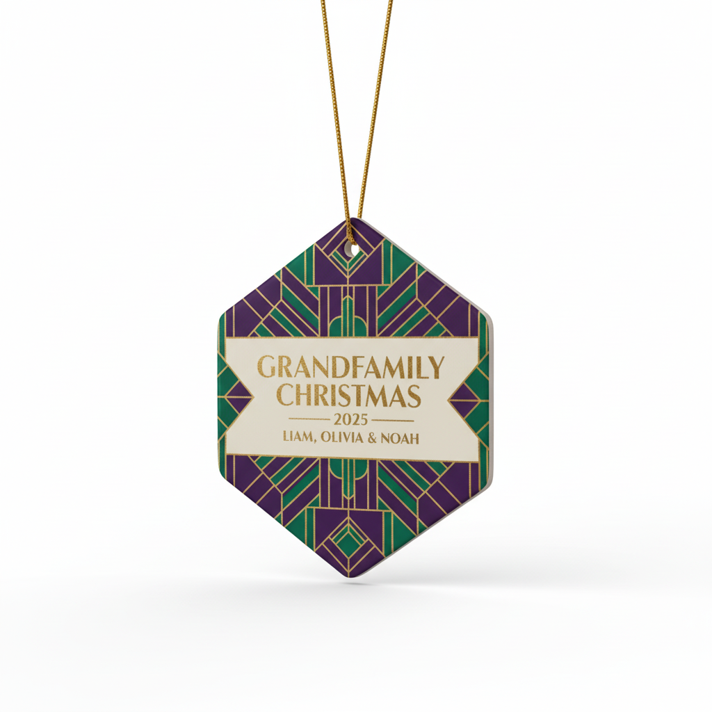 Grandfamily Christmas Personalized Ornament for Family