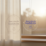 "Grandkids Live" Personalized Acrylic Ornament for Grandparents