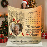 Grandma Memorial Blanket – Custom Photo, Name & Year Gift