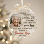 Grandma Memorial Glass & Acrylic Ornament – Memorial Keepsake