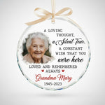 Grandma Memorial Glass & Acrylic Ornament – Memorial Keepsake