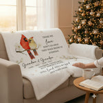 Grandma Grandpa Memorial Blanket – Personalized Sympathy Gift