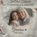 Grandma Memorial Personalized Blanket – Custom Photo & Name
