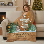 Grandma Memorial Personalized Blanket – Custom Name & Year
