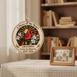 Grandma Memorial Wooden Ornament – In Loving Memory Gift