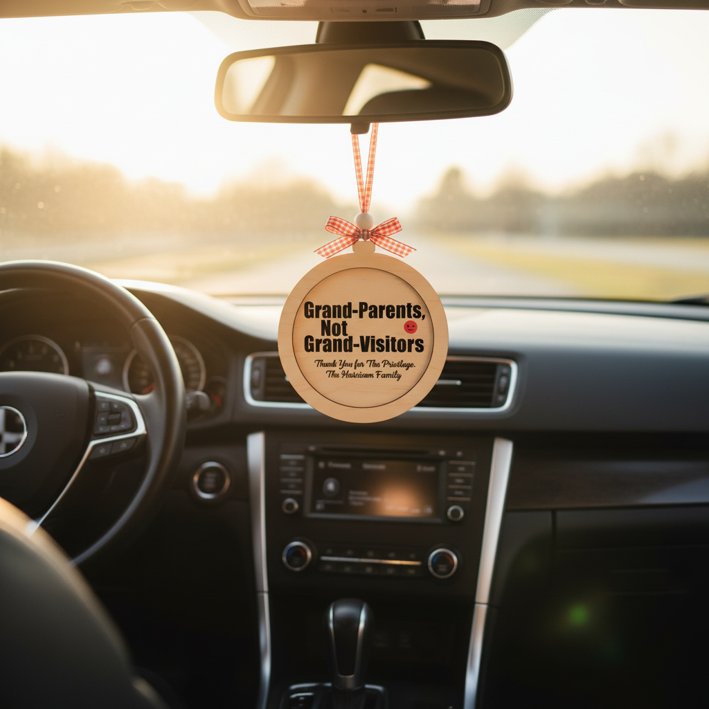 Grandparents Not Visitors Personalized Wooden Ornament for Grandparents