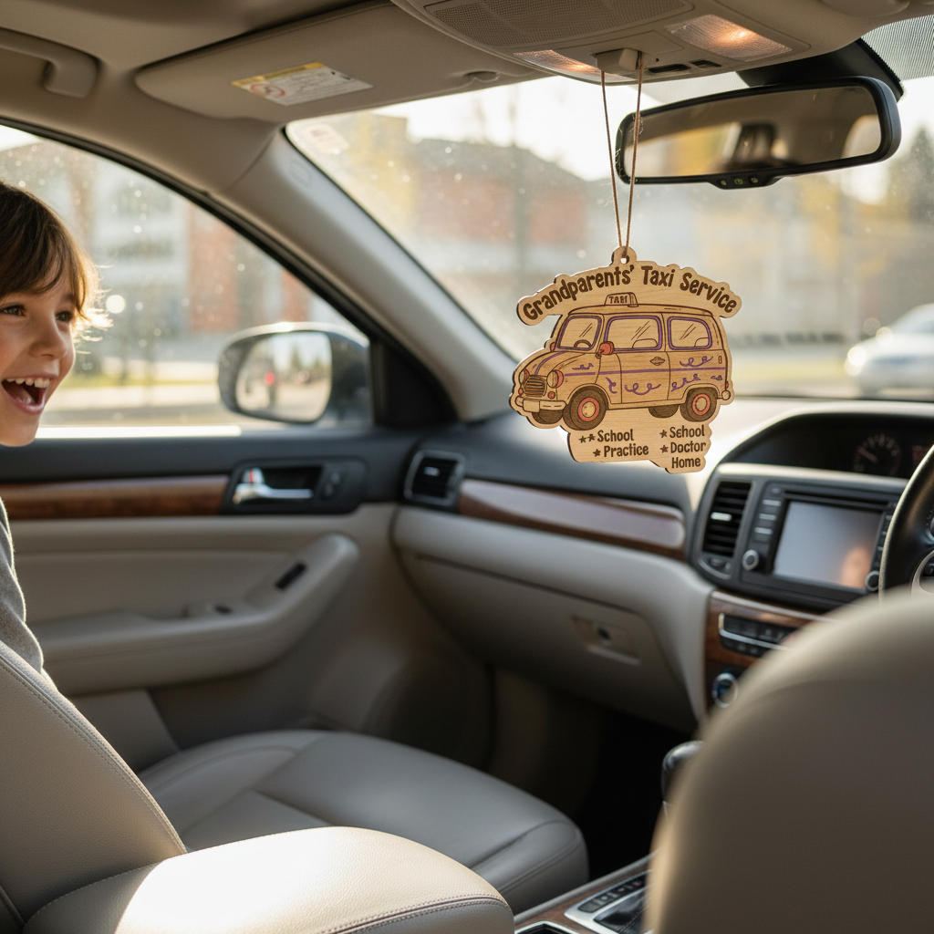 Grandparents' Taxi Personalized Ornament for Grandparents