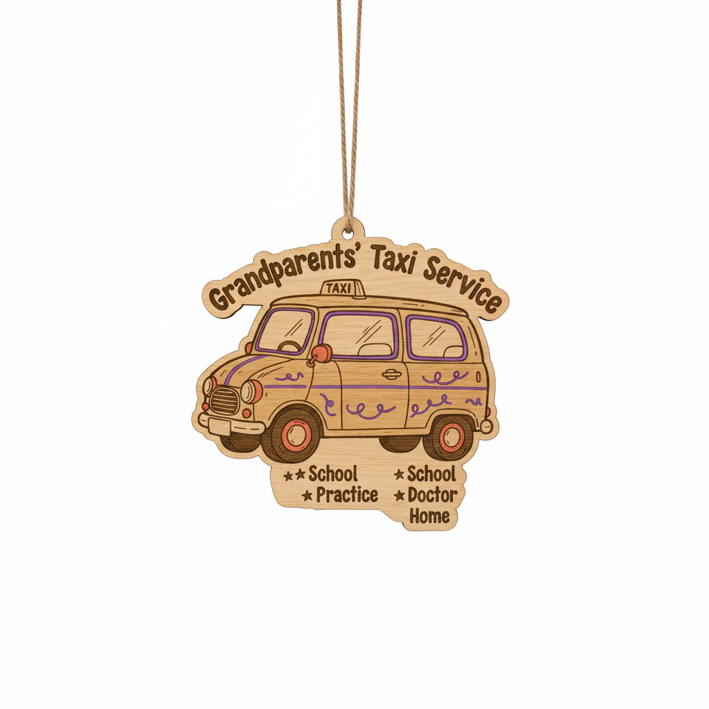 Grandparents' Taxi Personalized Ornament for Grandparents