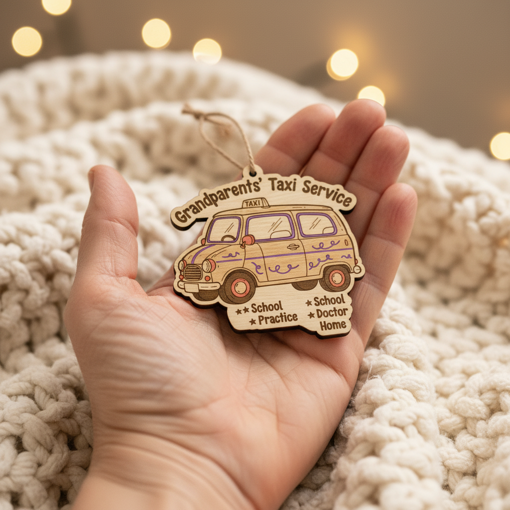 Grandparents' Taxi Personalized Ornament for Grandparents