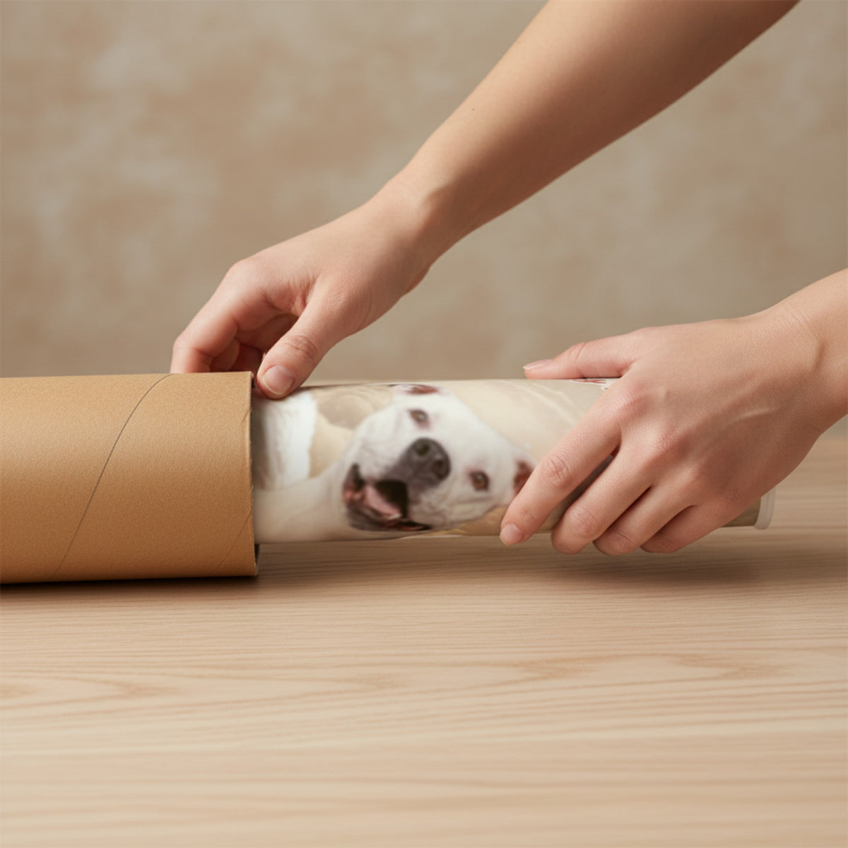 "Hardest Goodbye" Personalized Pet Memorial Canvas - Angel Dog Christmas Gift