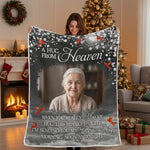 Heavenly Hug Personalized Memorial Blanket for Grandma