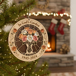 In God's Garden Memorial Ornament for Grandma – Custom Gift