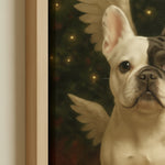 In Loving Memory Pet Portrait Canvas - Custom Photo 3 Dogs with Angel Wings