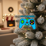 Level Up Gamer Personalized Acrylic Ornament for Grandfamily