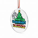 Level Up Grandkids Personalized Acrylic Ornament