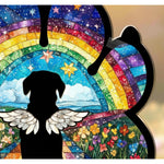 Memorial Paw Print Suncatcher Ornament