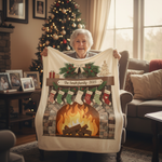 Personalized Family Tree Blanket with Custom Names & Year