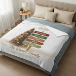 Personalized Multigeneration Family Tree Custom Blanket