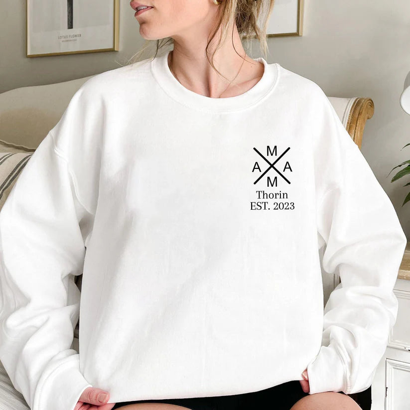 Personalized Mom Birth Year Sweatshirt
