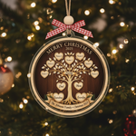 Personalized Family Tree Acrylic Ornament for Family