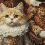 Personalized Multi-Pet Royal Canvas - Custom Photo King & Queen Pet Portrait Gift