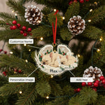 Sleeping Pet Angel Christmas Ornament with Custom Name | Dog Remembrance Gift