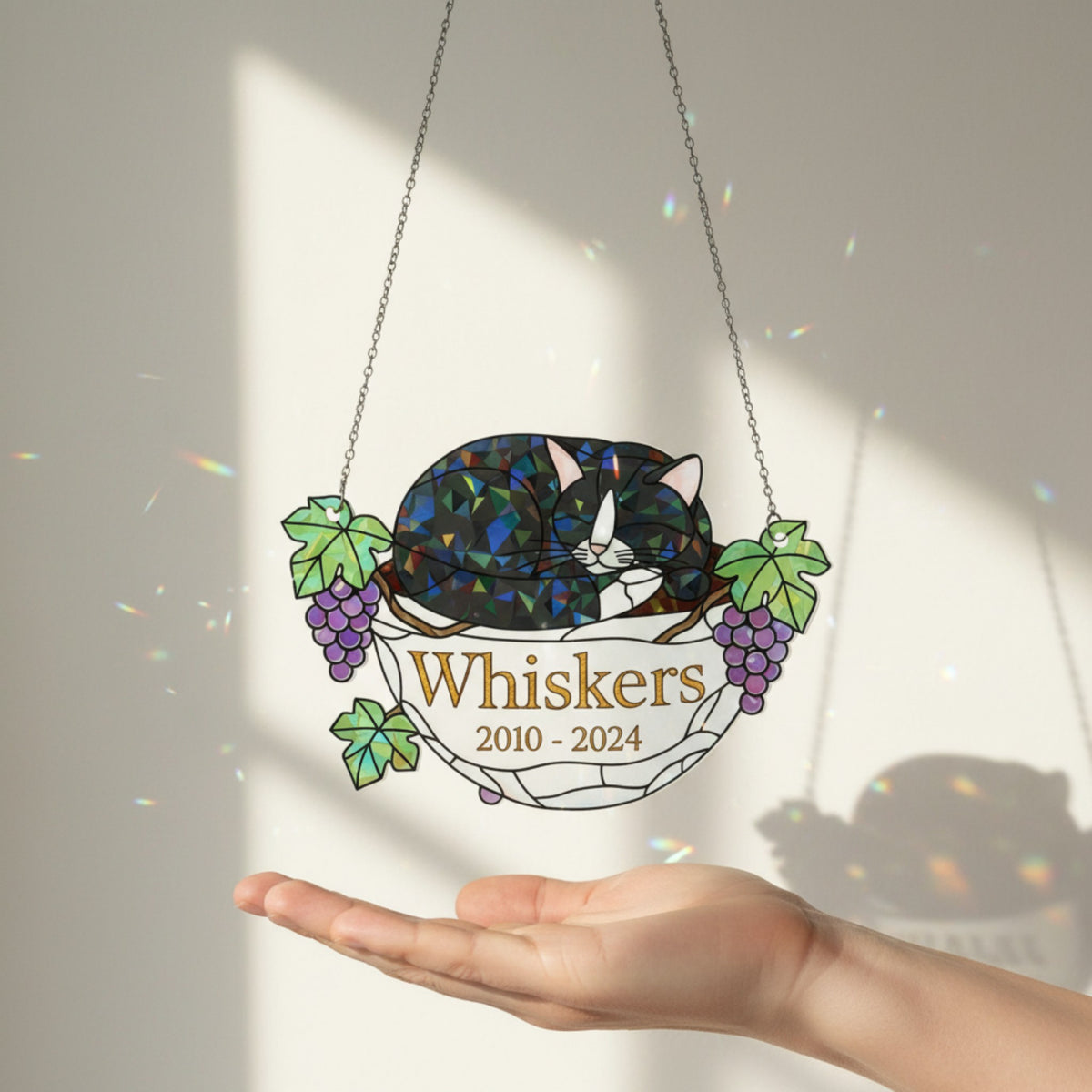 Custom Pet Loss Suncatcher Ornament