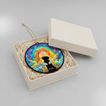 Personalized Rainbow Bridge Dog Memorial Ornament | Custom Pet Loss Suncatcher