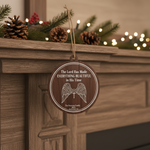 Religious Personalized Wooden Ornament for Family