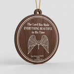 Religious Personalized Wooden Ornament for Family