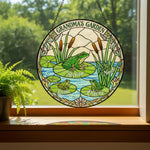 Grandma's Frog Garden Suncatcher – Custom Names Gift