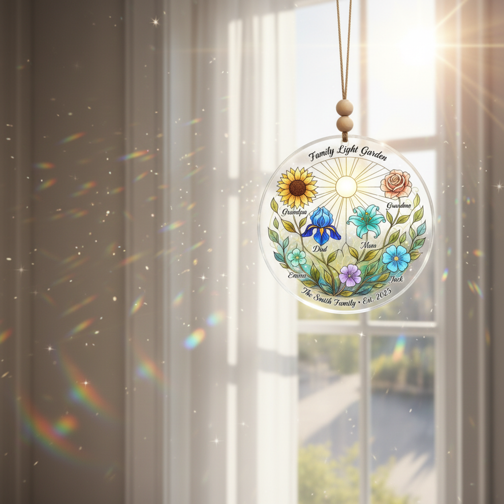 Family Garden Personalized Acrylic Ornament for Family