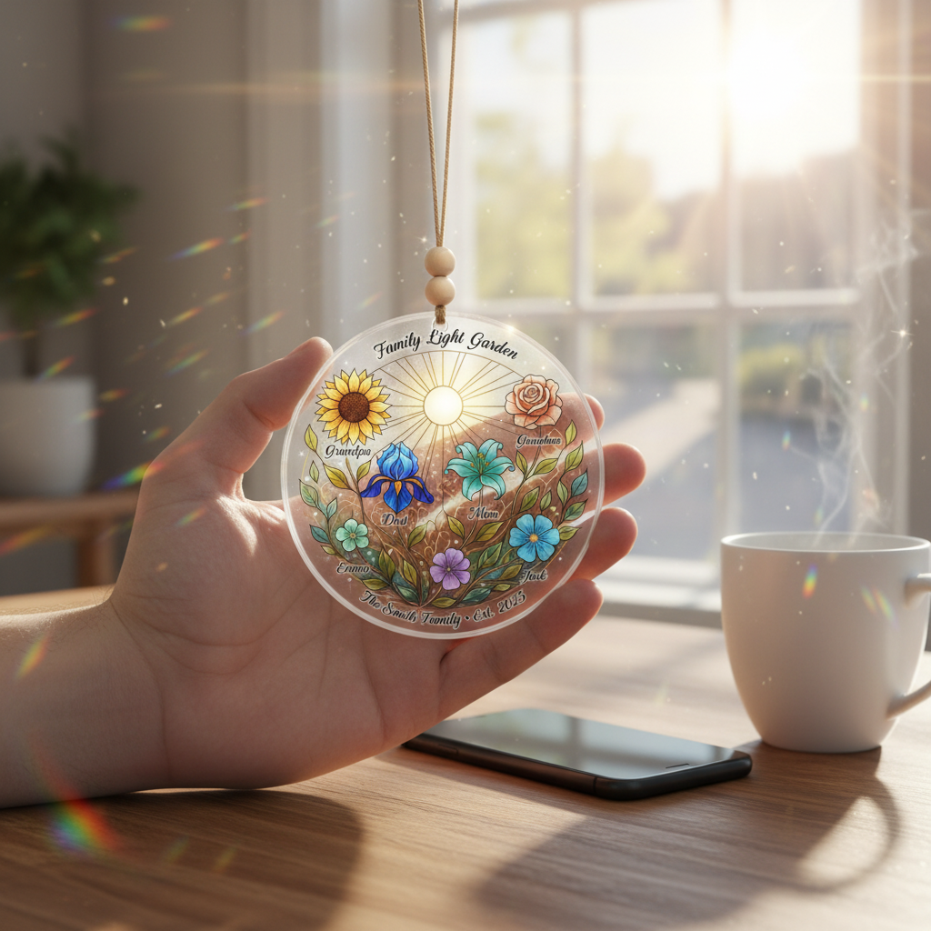 Family Garden Personalized Acrylic Ornament for Family