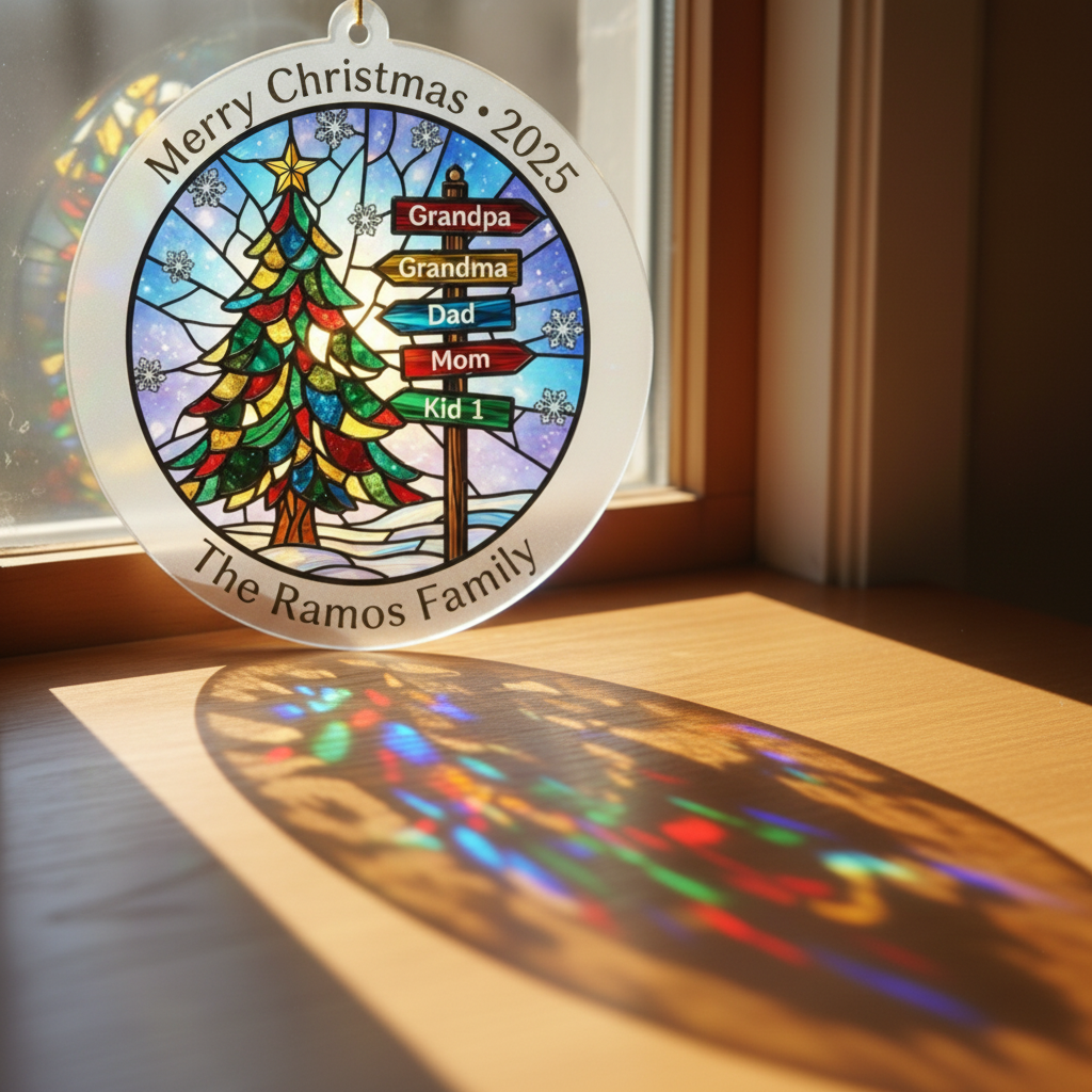 Family Tree Personalized Acrylic Ornament