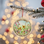 Garden Legacy Wooden Ornament for Grandma or Nana – Personalized Grandkids Name Family Keepsake