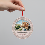 Memorial Snowflake Frame Ornament for Pet Lovers – Custom Photo Wooden Keepsake