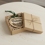 Heart Garden Wooden Ornament for Grandma – Personalized Name and Grandkids Year Keepsake