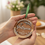 Grandma’s Garden Wooden Ornament – Personalized Name and Grandkids Year Keepsake